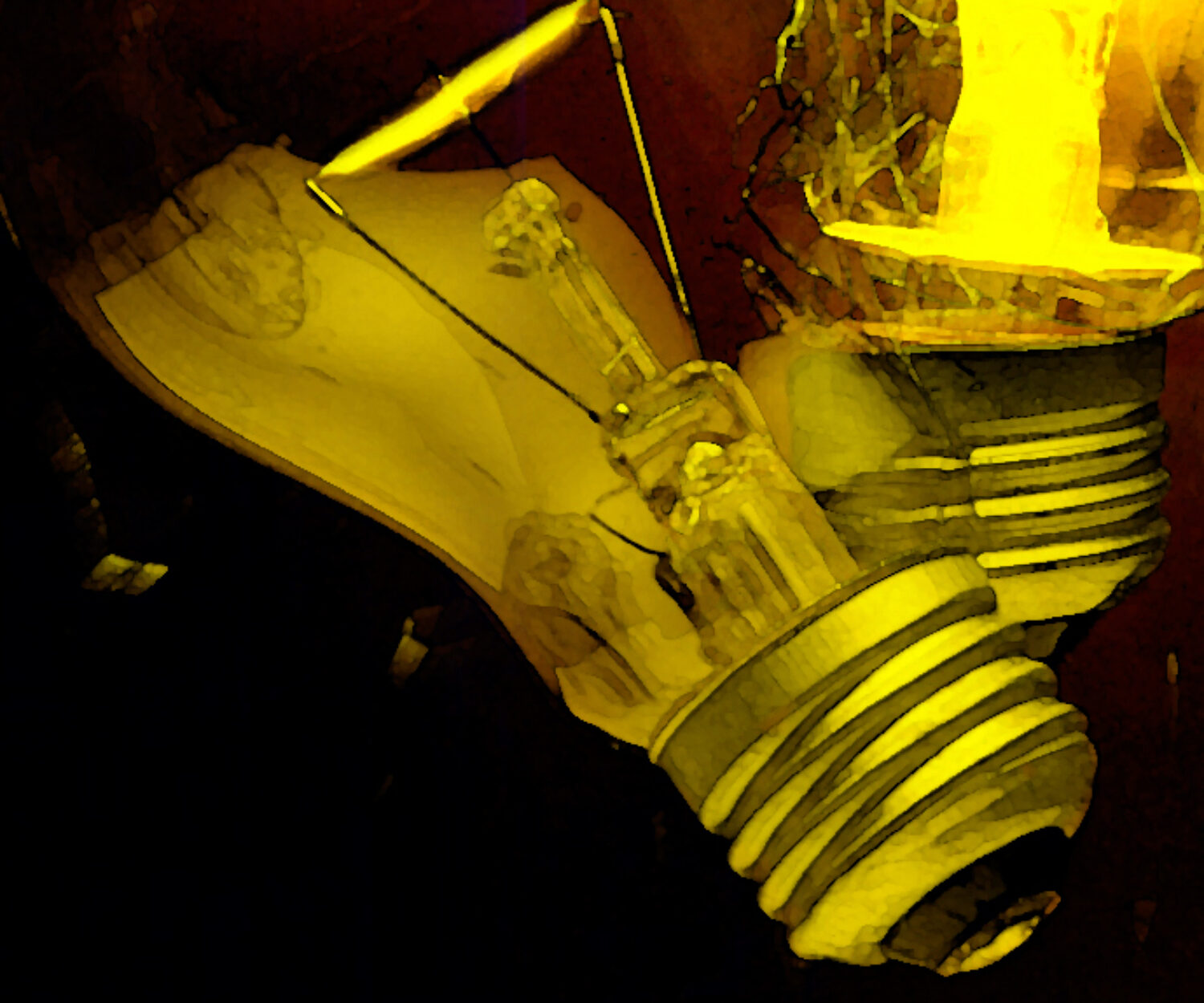 Digital Disruption – golden lightbulbs